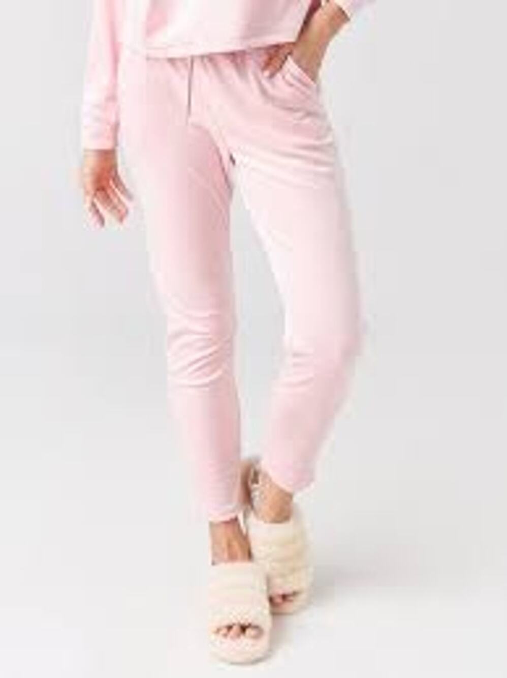 NWT UGG Haydn Lounge Jogger Pants Pink Soft Cozy Velour Girly Women Medium